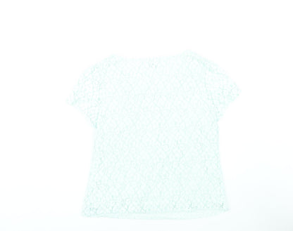 Womens UK Size 14 Monsoon Blue Basic T-Shirt