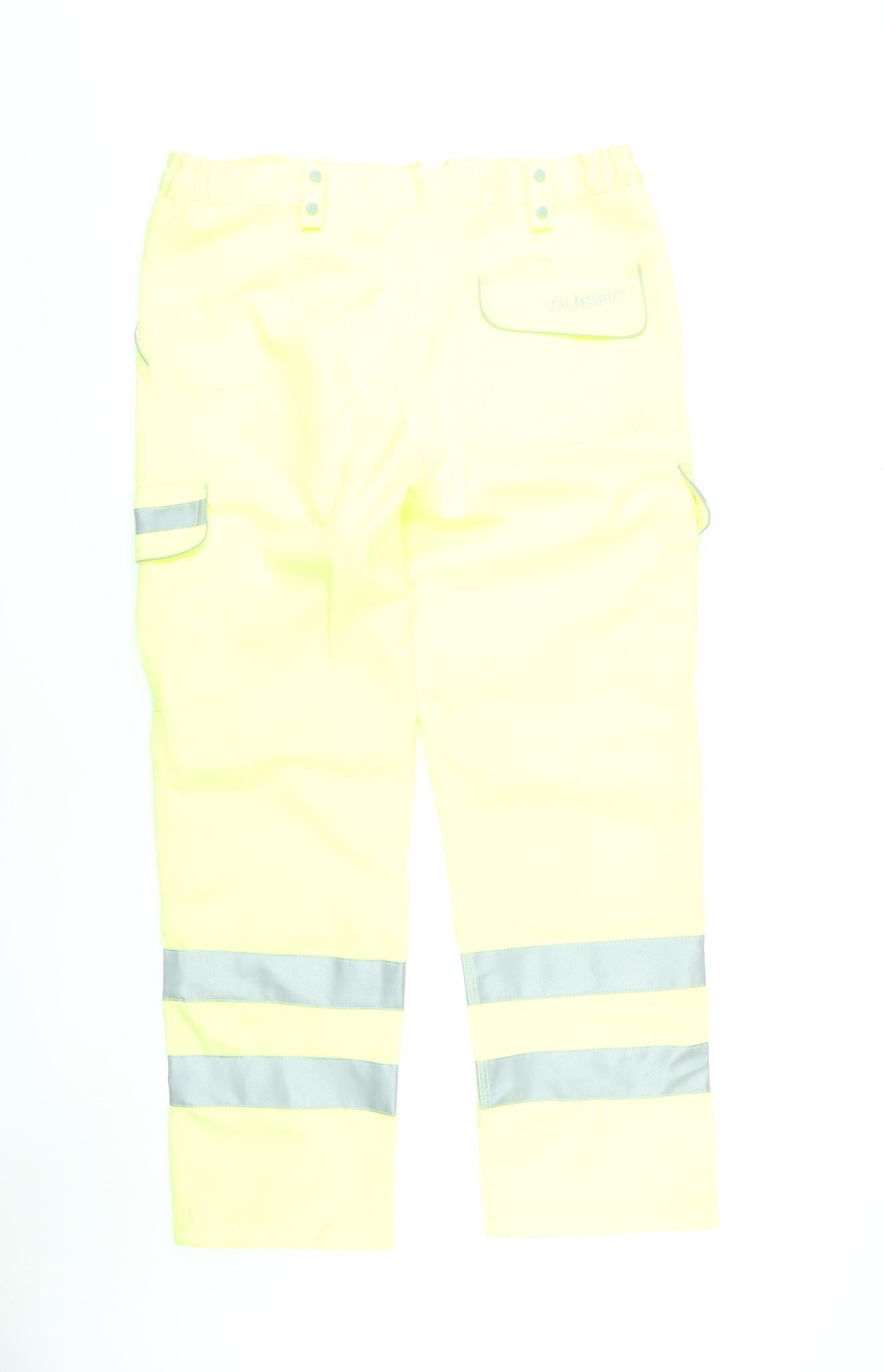 Pulsar Women's Yellow High-Viz Cargo Work Trousers Size 18