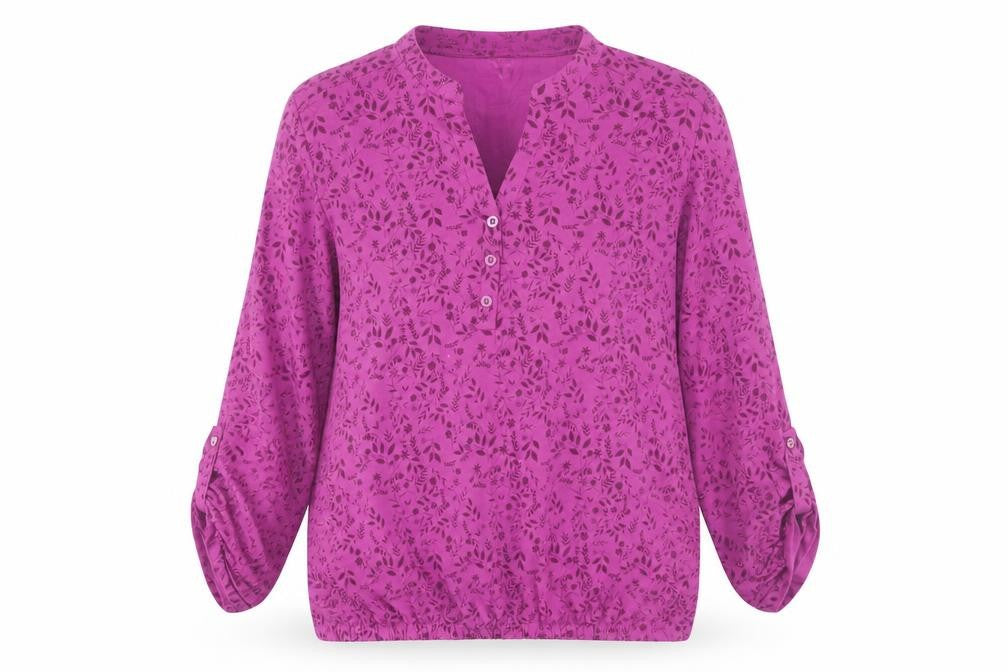 Womens UK Size 12 Cotton Traders Pink Basic Blouse