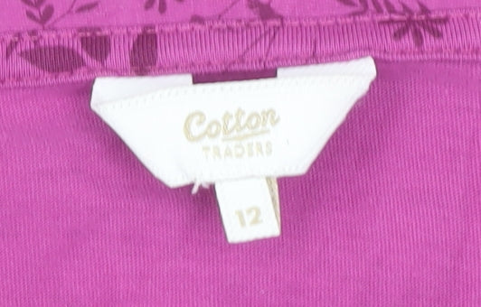 Cotton Traders Women's Floral Blouse, Pink, Size 12
