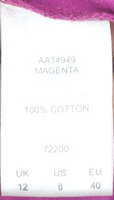 Cotton Traders Women's Floral Blouse, Pink, Size 12