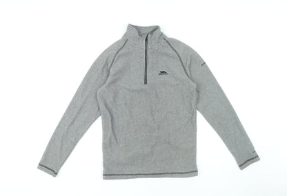 Mens UK Size XS Trespass Grey 1/4 Zip Sweatshirt