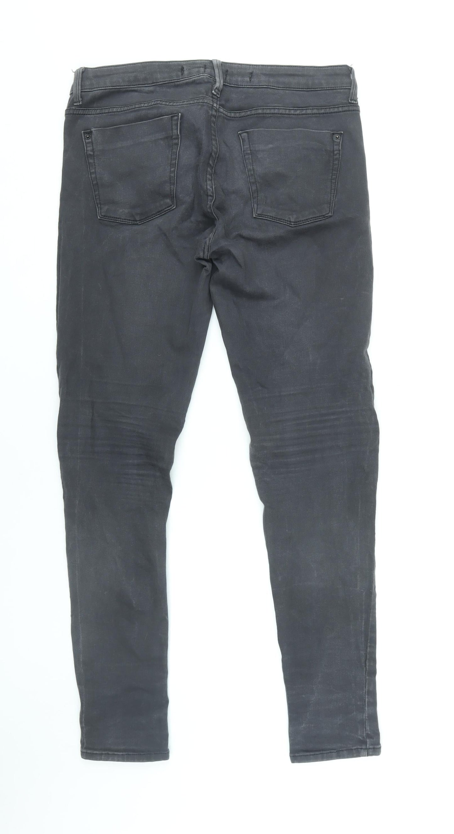 Topshop Women's Black Skinny Jeans Size 14