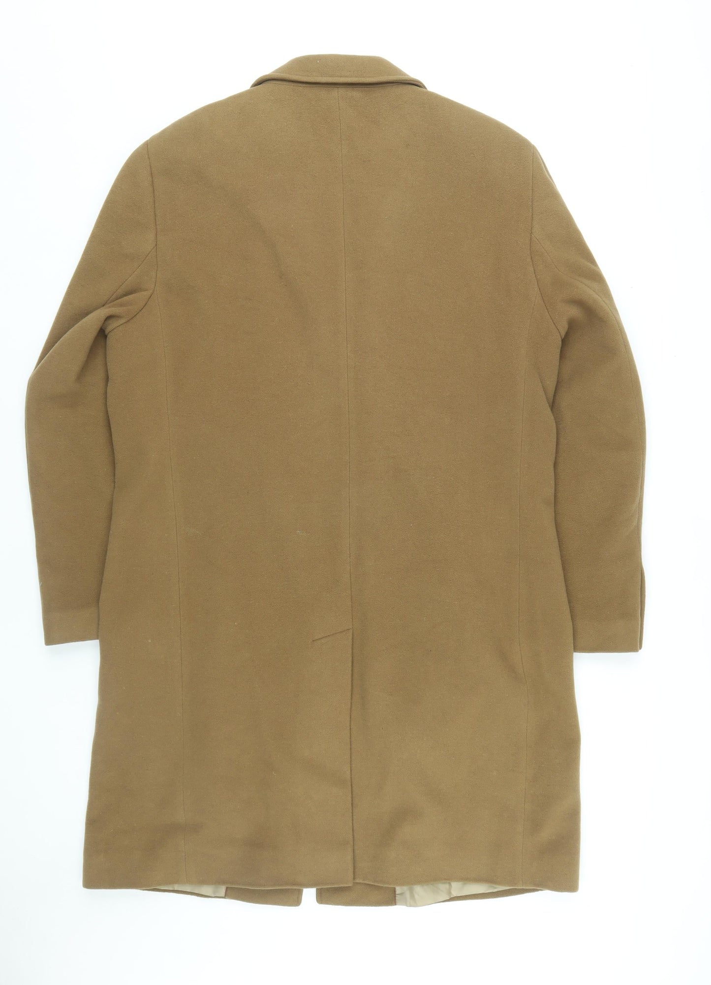 Mens UK Size M Marks and Spencer Brown Overcoat