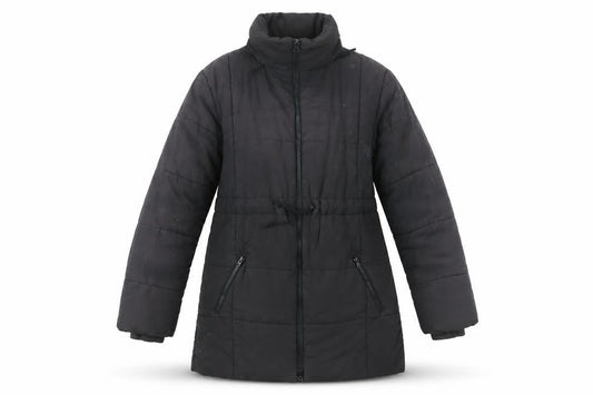 JoJo Maman Bébé Women's Black Mid-Length Coat Size 12