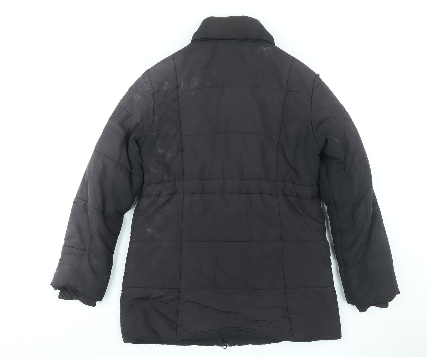 JoJo Maman Bébé Women's Black Mid-Length Coat Size 12