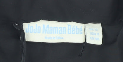 JoJo Maman Bébé Women's Black Mid-Length Coat Size 12