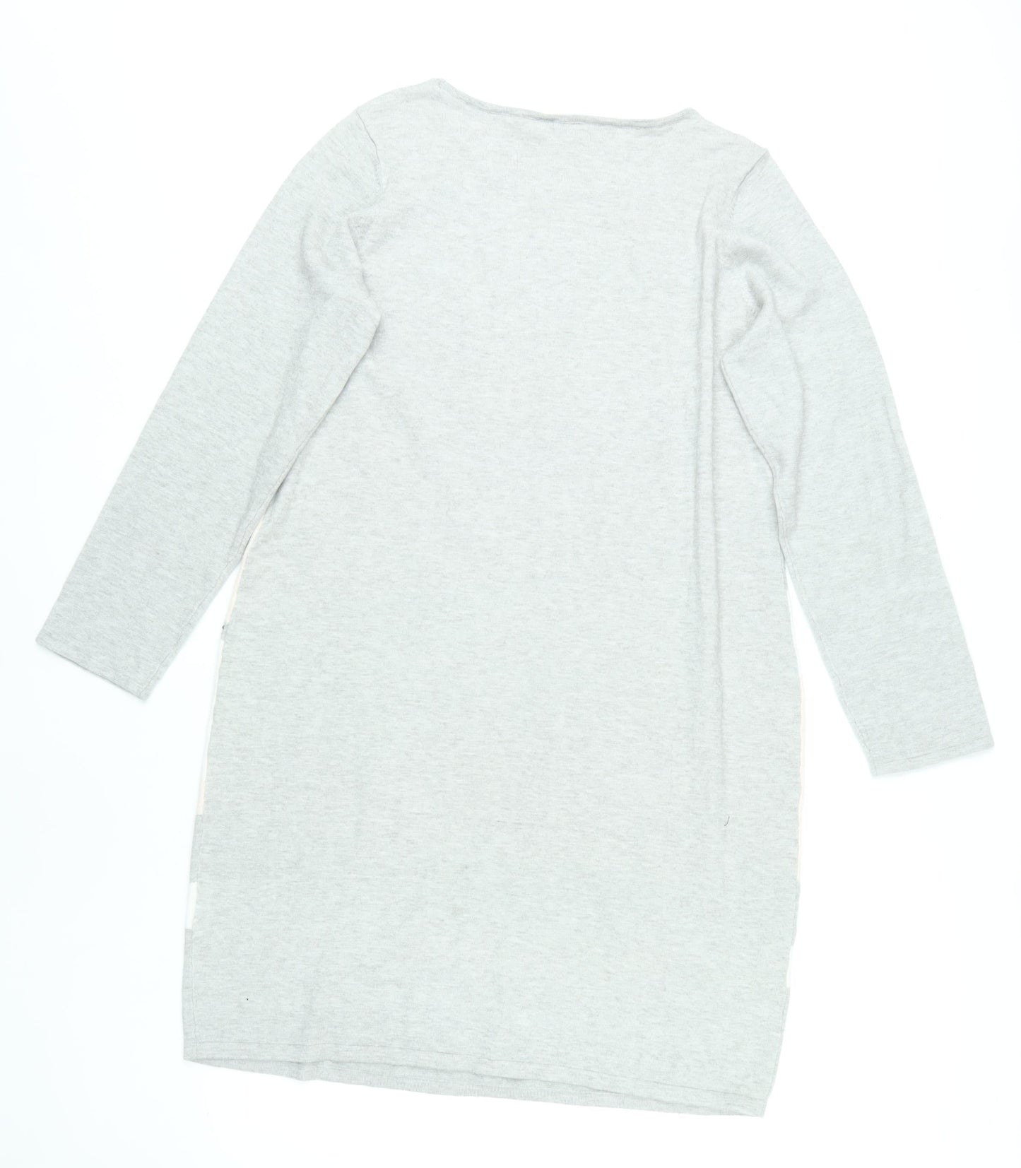 Heine Women's Colourblock Beaded Shift Dress Size 18