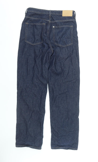 Womens UK Size 12 H&M Classic Fit Straight Blue Jeans