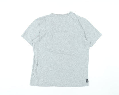 Tokyo Laundry Men's Grey V-Neck T-Shirt M