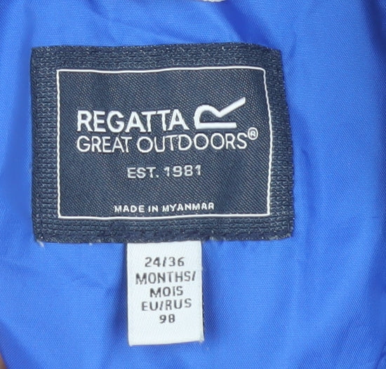 Regatta Blue Unisex Toddler Snowsuit 24-36 Months Hooded