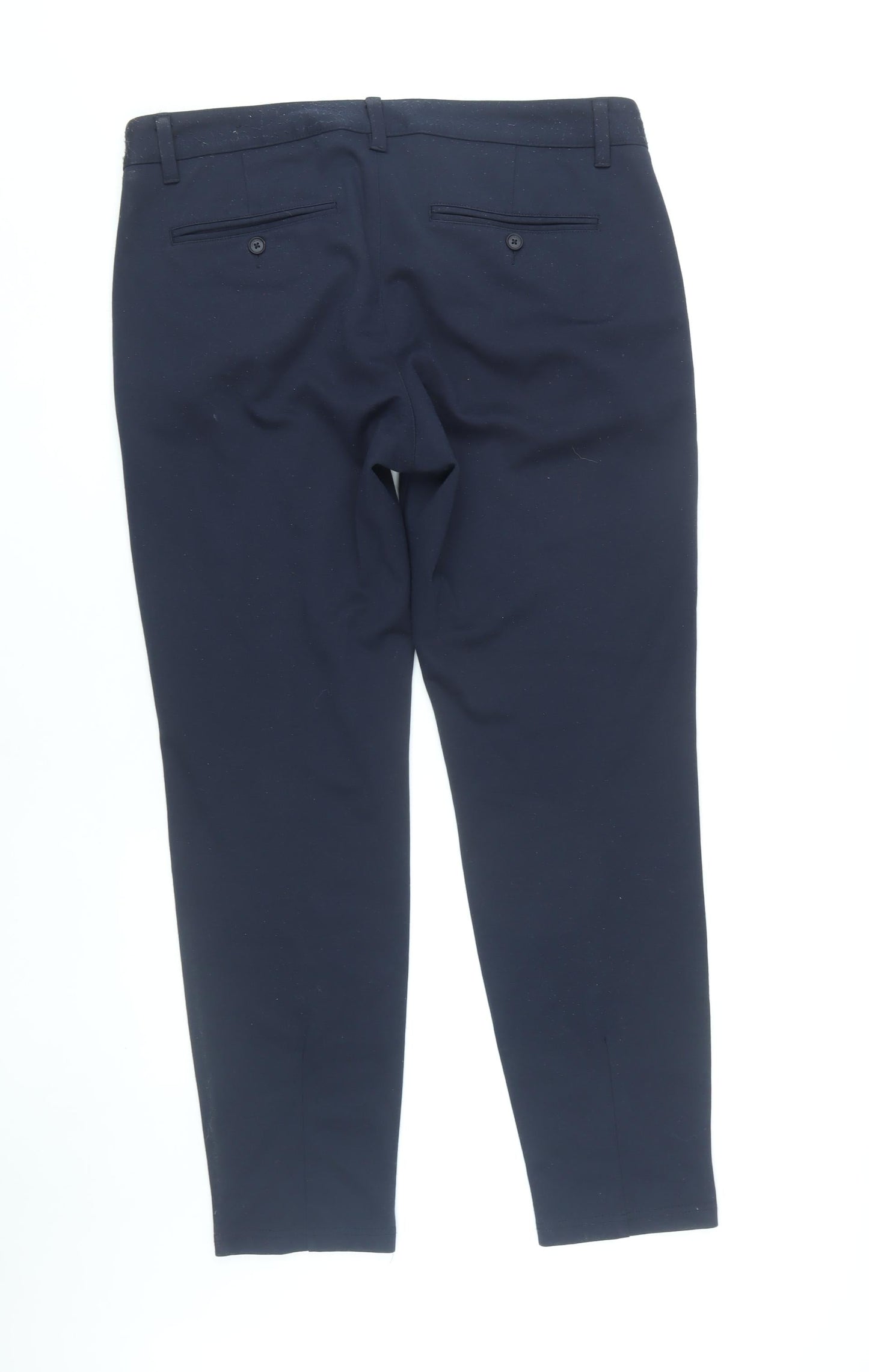 Only & Sons Men's Blue Trousers, Size 36, Polyester Blend