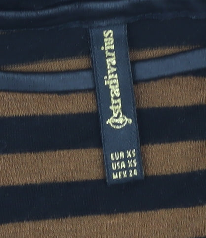 Womens UK Size XS Stradivarius Multicoloured Tunic T-Shirt