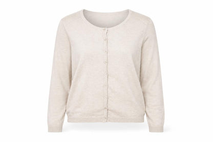 Womens UK Size L Minus Beige Cardigan Jumper