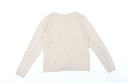 Womens UK Size L Minus Beige Cardigan Jumper