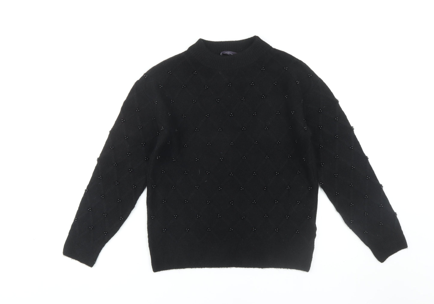 Womens UK Size XS Marks and Spencer Black Pullover Jumper
