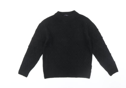 Womens UK Size XS Marks and Spencer Black Pullover Jumper