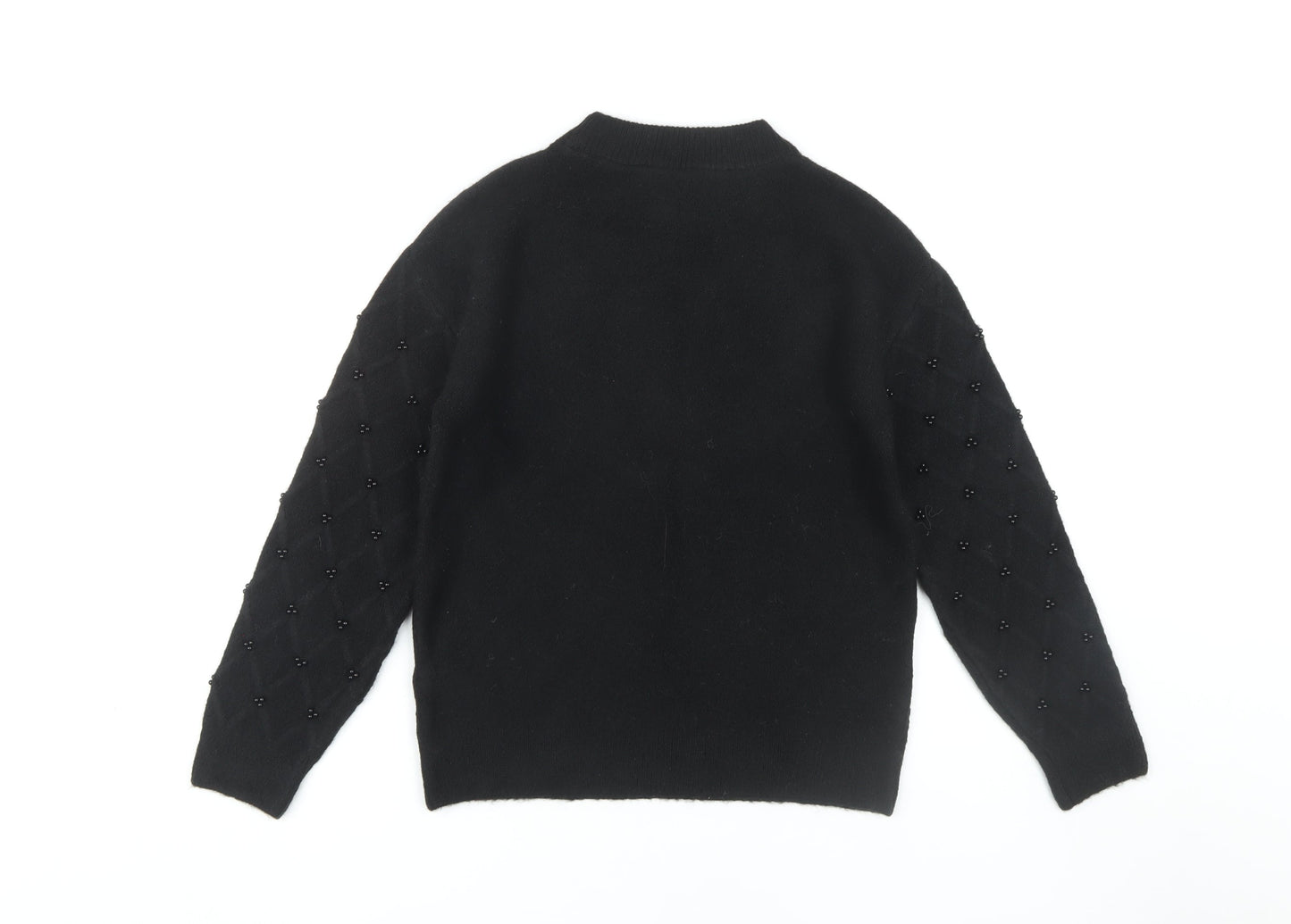 Womens UK Size XS Marks and Spencer Black Pullover Jumper