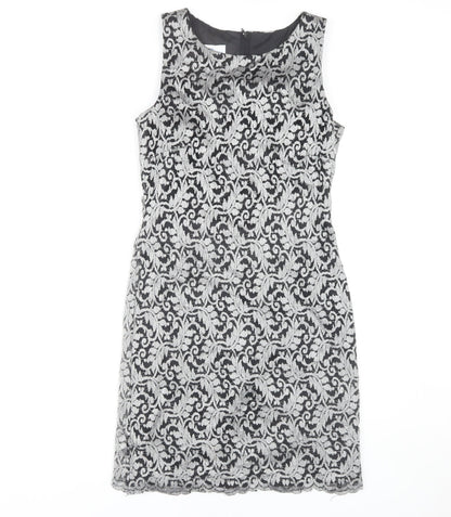 New Look Women’s Black Lace Sleeveless Dress UK 12