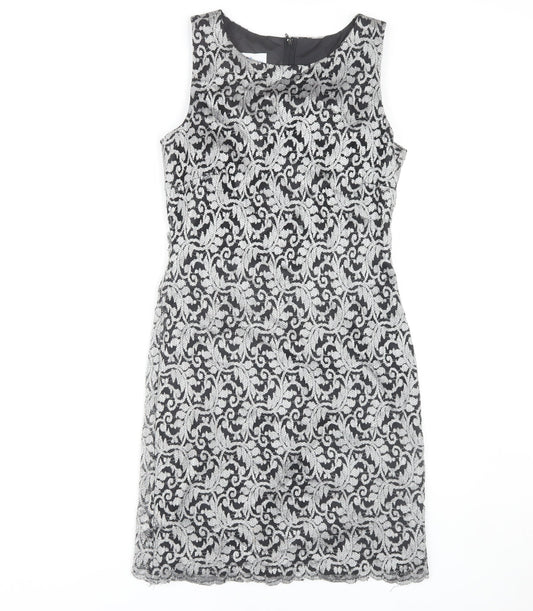 New Look Women’s Black Lace Sleeveless Dress UK 12