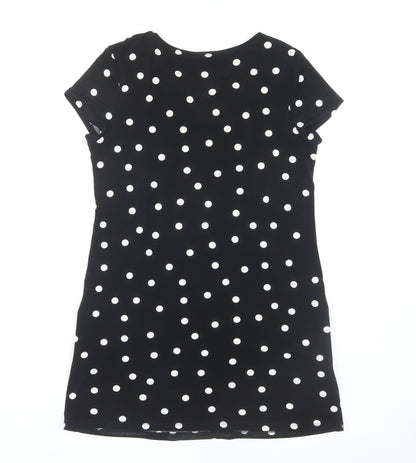 Wallis Black Polka Dot Shift Dress Women S