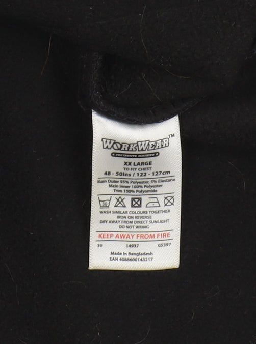 WorkWear Men's Black Soft Shell Jacket 2XL