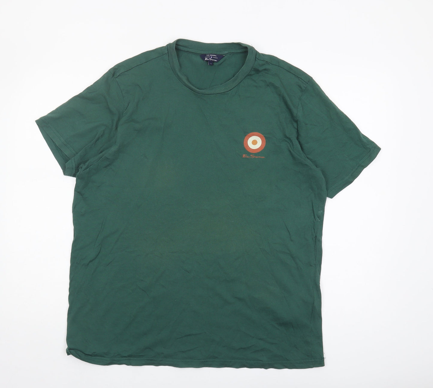 Mens UK Size L Ben Sherman Green  T-Shirt