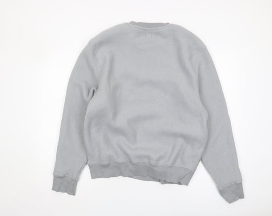Mens UK Size S River Island Grey Pullover Sweatshirt