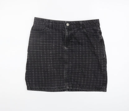 Principles Black Check Women's Skirt Size 10
