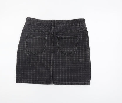 Principles Black Check Women's Skirt Size 10