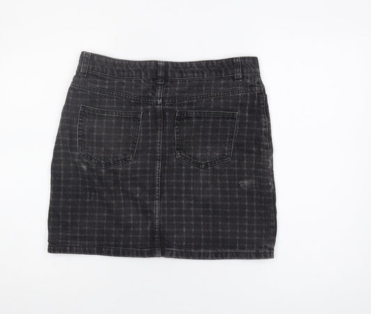 Principles Black Check Women's Skirt Size 10