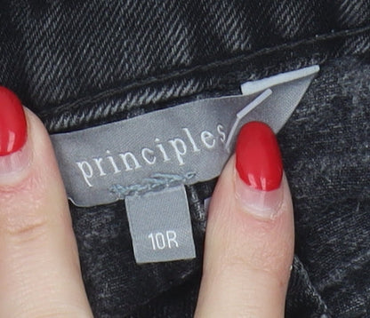 Principles Black Check Women's Skirt Size 10