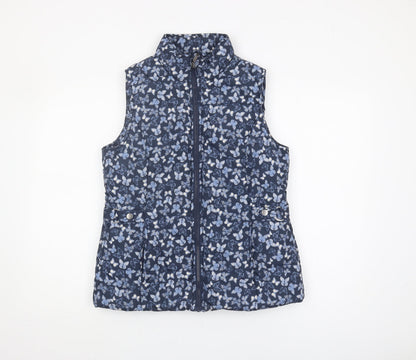 Womens UK Size 10 M&Co Blue Basic Jacket