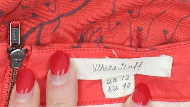 Womens UK Size 12 White Stuff Red Tunic Tunic