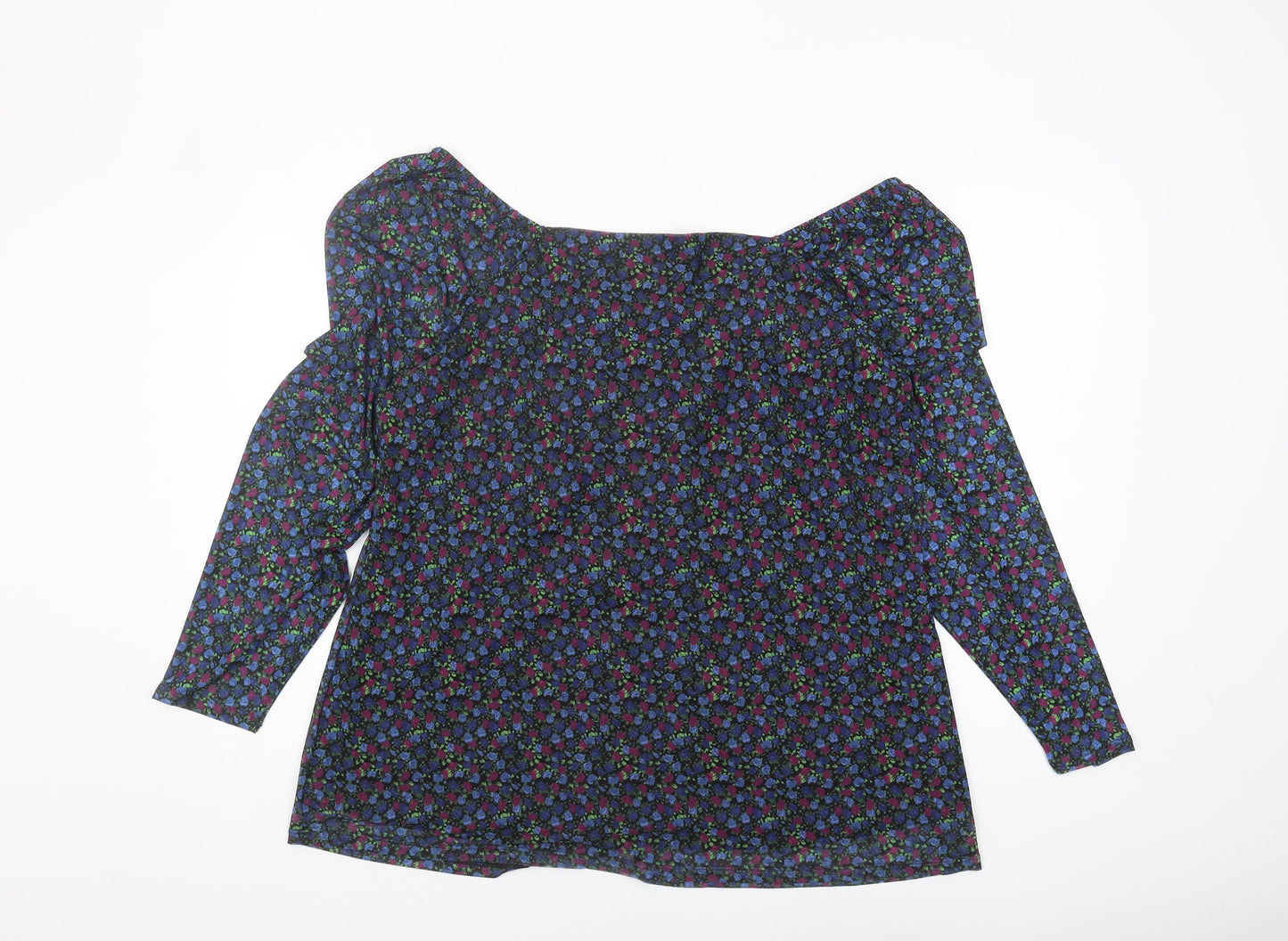 Womens UK Size 20 Simply Be Multicoloured Basic Blouse