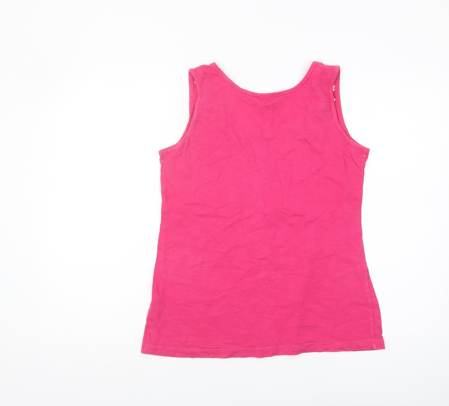 Womens UK Size S Isle Pink Basic Tank