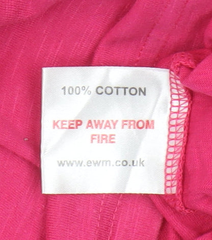 Womens UK Size S Isle Pink Basic Tank