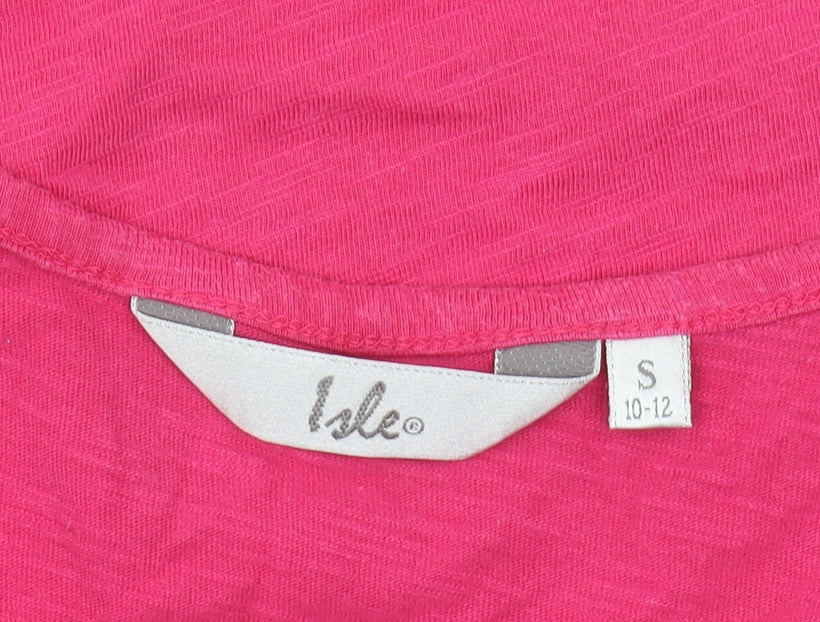 Womens UK Size S Isle Pink Basic Tank