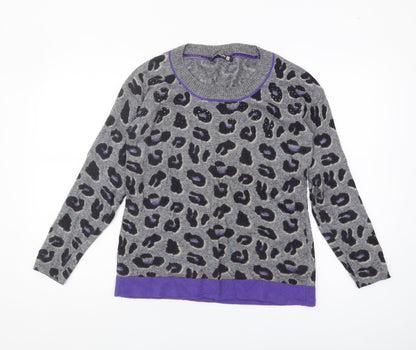 Womens UK Size 10 Betty Barclay Grey Pullover Jumper