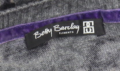 Womens UK Size 10 Betty Barclay Grey Pullover Jumper