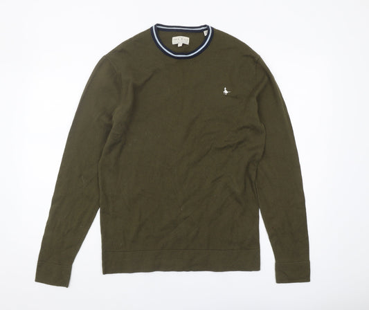 Jack Wills Men's Green Pullover Jumper S