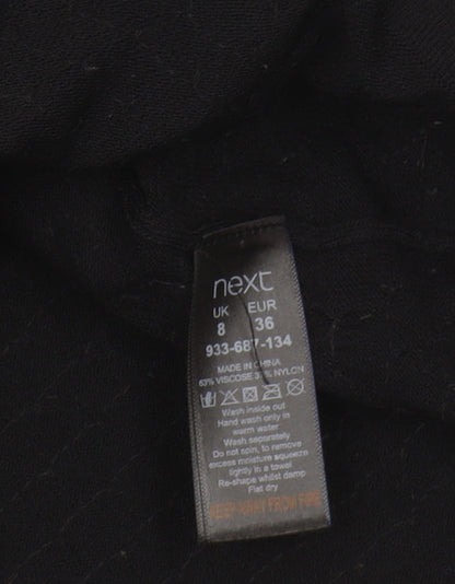 Womens UK Size 8 NEXT Black Pullover Sweatshirt