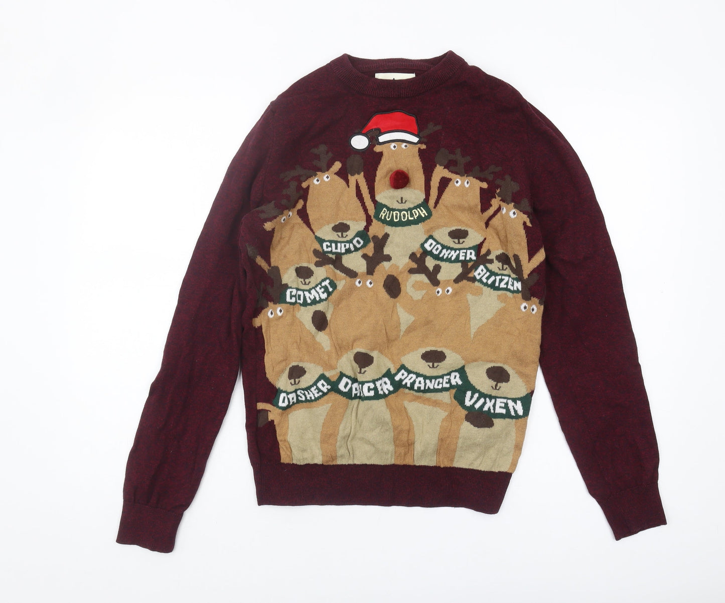Next Men's Multicoloured Christmas Reindeer Jumper S