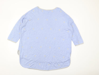 Womens UK Size L Phase Eight Blue Pullover Jumper
