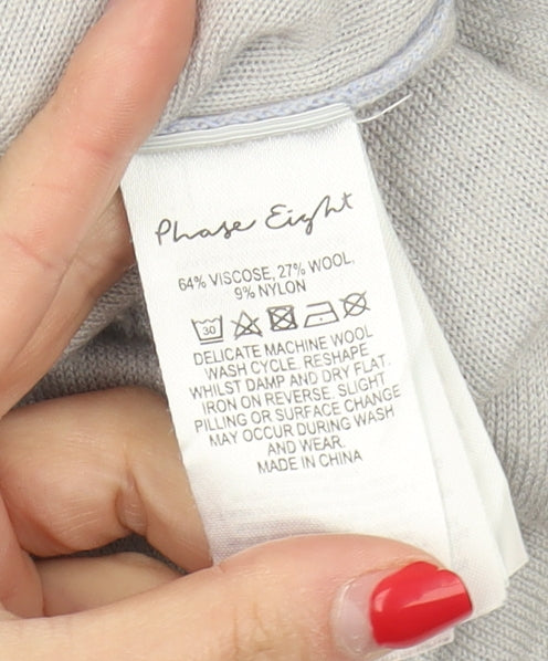 Womens UK Size L Phase Eight Blue Pullover Jumper