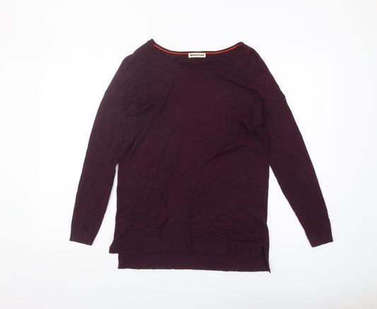 Womens UK Size XS Whistles Purple Pullover Jumper