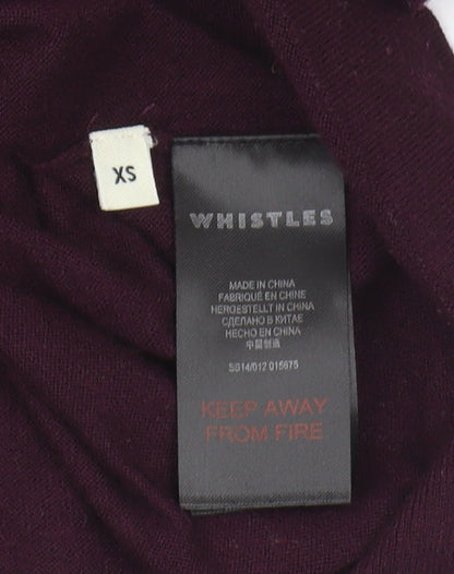 Womens UK Size XS Whistles Purple Pullover Jumper