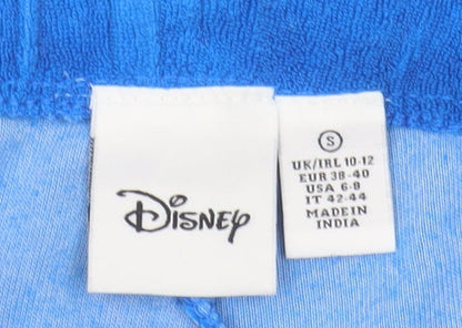 Disney Women's Blue Drawstring Shorts, Size S, Casual Comfort