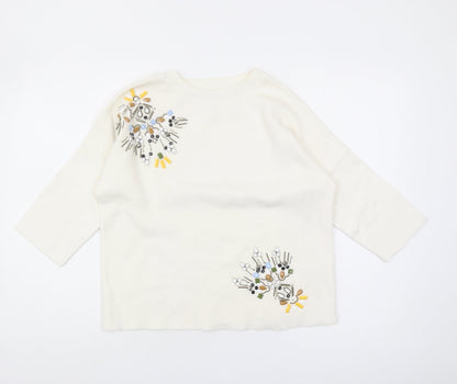 Womens UK Size 8 Marks and Spencer Ivory Pullover Jumper