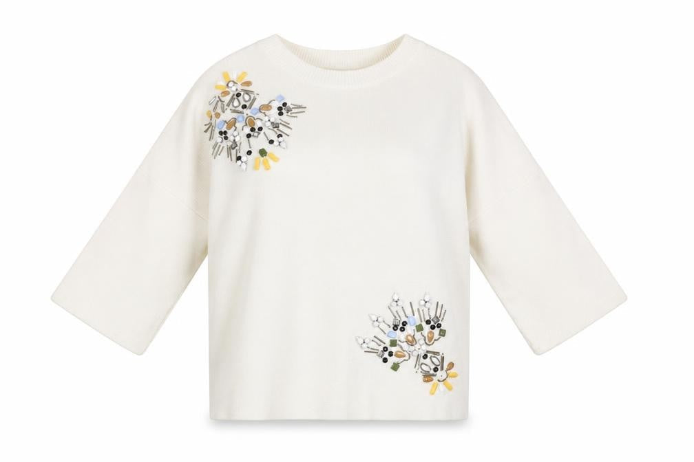 Womens UK Size 8 Marks and Spencer Ivory Pullover Jumper